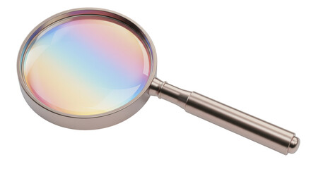 Isolated Magnifying Glass Representing Look For Informations