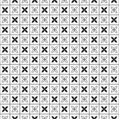 Repeating Floral Crosses Grid