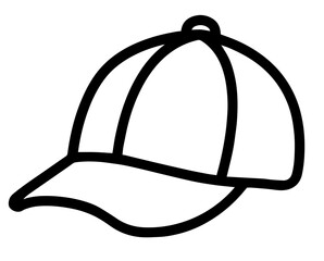 Summer Baseball Cap with Curved Visor and Top Button. Sun Protection Headwear, Casual Sports Hat, Outdoor Clothing Accessory, Warm Weather Fashion, and Athletic Lifestyle