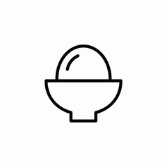boiled egg icon sign vector