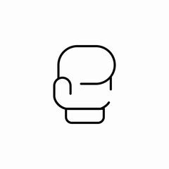Fototapeta premium boxing glove icon sign vector