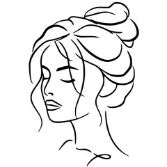 girl with long hair