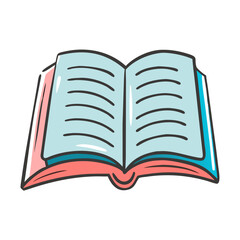 open book icon, open book vector illustration-simple illustration of open book, perfect for open book logos and icons