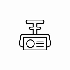 ceiling projector icon sign vector