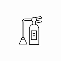 fire extinguisher icon sign vector