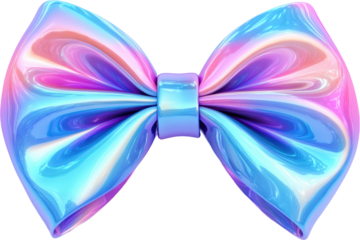 Colorful Holographic Bow Tie