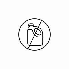 no bleach icon sign vector
