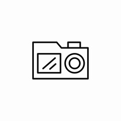 photo camera icon sign vector