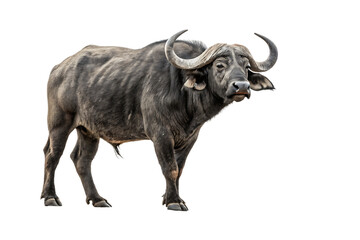 Fototapeta premium full body African Cape Buffalo AI Generated By PNG