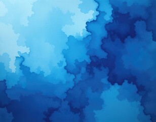 Obraz premium Abstract Watercolor Painting in Shades of Blue for Calm Background