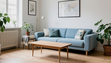 Spatious Modern Living Room Industrial-Chic Design with Light Flooring