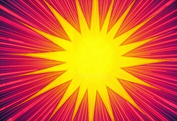 Energetic Comic Background with Bright Halftones