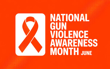 Orange ribbon for National Gun Violence Awareness Month.