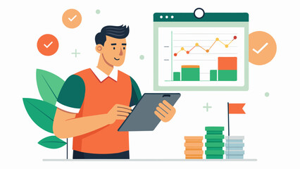 A coach utilizes data on their teams fatigue levels to create a training plan that maximizes performance and prevents injury.. Vector illustration
