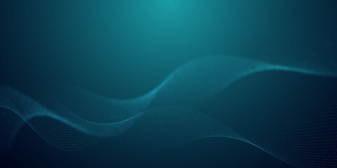 Abstract Blue Wave Background with Gradient Flow. Abstract Blue Wave Background with a wave-Inspired Flow. 