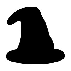 A Silhouette of a Witch's Hat, Perfect for Spooky Season Designs