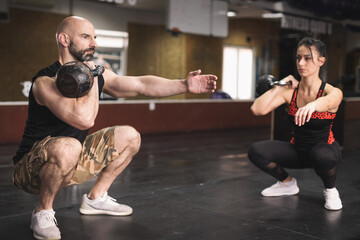 Naklejka premium Crossfit training