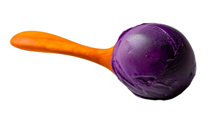 Purple Ice Cream Scoop with Orange Handle, cut out transparent