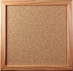 Fototapeta premium Cork Bulletin Board with Wooden Frame