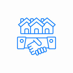 community housing icon sign vector