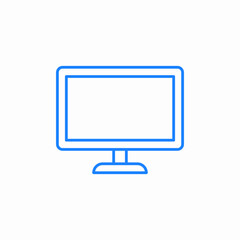 computer screen icon sign vector