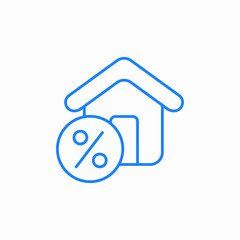 discount house icon sign vector