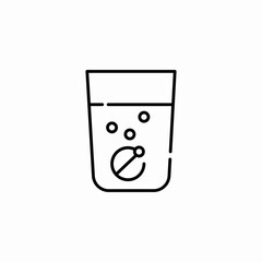 fizzy tablet icon sign vector