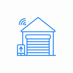 garage door icon sign vector