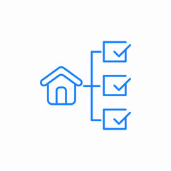 house checklist icon sign vector