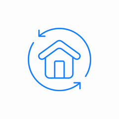 house renewal icon sign vector