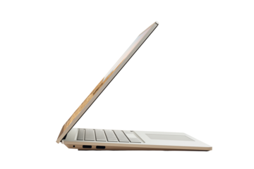 Modern laptop computer PNG with a transparent background

