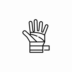 medical glove icon sign vector