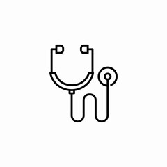 medical stethoscope icon sign vector