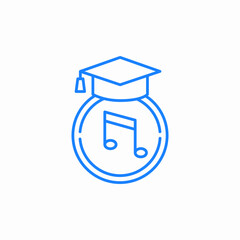 music education icon sign vector