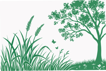 green grass vector illustration