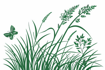 Fototapeta premium green grass vector