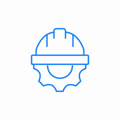 safety helmet icon sign vector