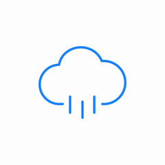small rain icon sign vector