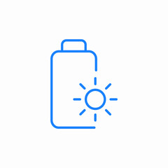 solar battery icon sign vector