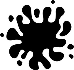 Spray of ink with a textured effect, creating a dispersed and fine mist-like pattern.