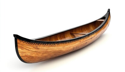 Wooden canoe, classic design