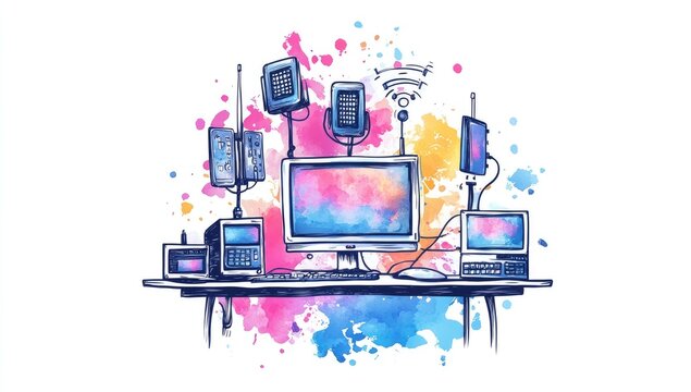Digital Workspace Illustration