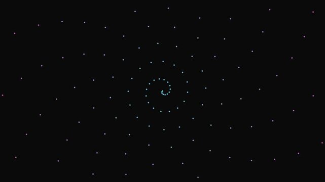 Orbiting Particle Spiral &mdash; A Math Art Vortex.