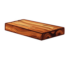 wooden box isolated on white