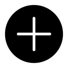 Fototapeta premium Add Solid Icon