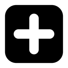 Obraz premium Add Solid Icon