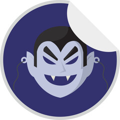 Isolated drac icon halloween illustration