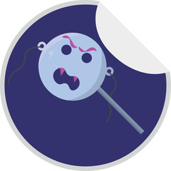 Isolated candy icon halloween illustration