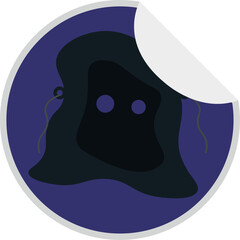 Isolated witch icon halloween illustration