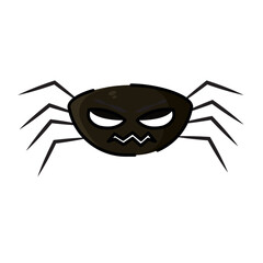 Isolated spider icon halloween illustration